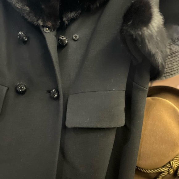 MARTHA PALM BEACH VTG BLACK COAT - Picture 5 of 9